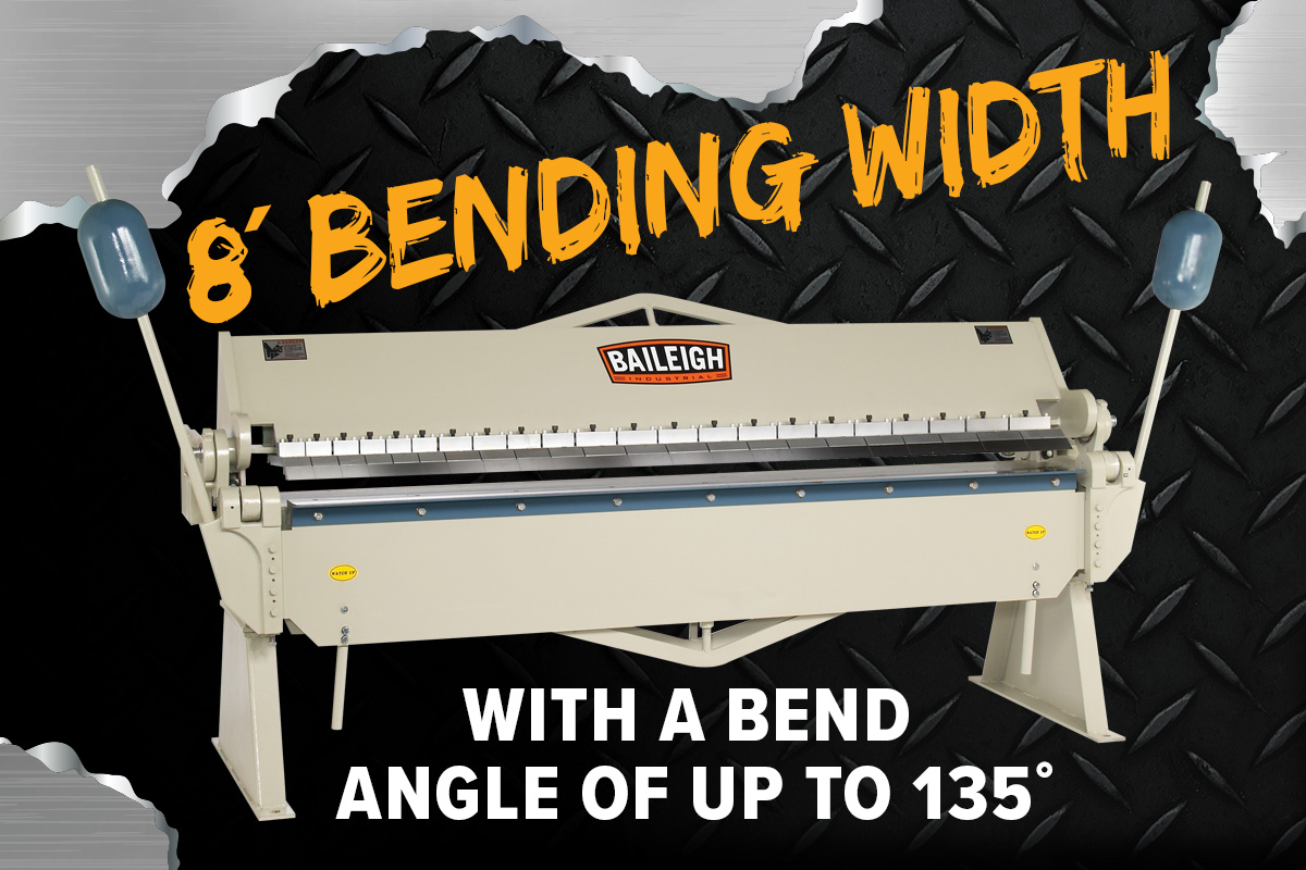 96-Inch Box & Pan Brake, 12-Gauge Mild Steel (BB-9612)
