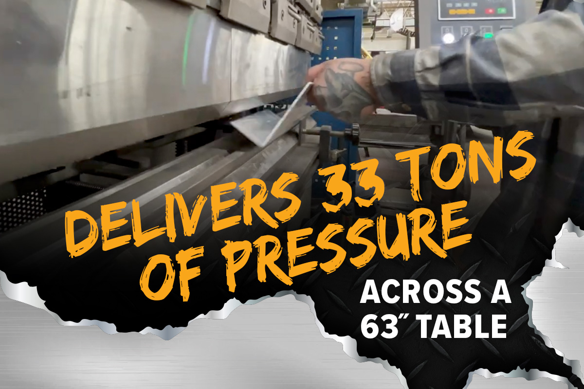 33-Ton CNC Hydraulic Press Brake, 63" Length (BP-3305CNC)