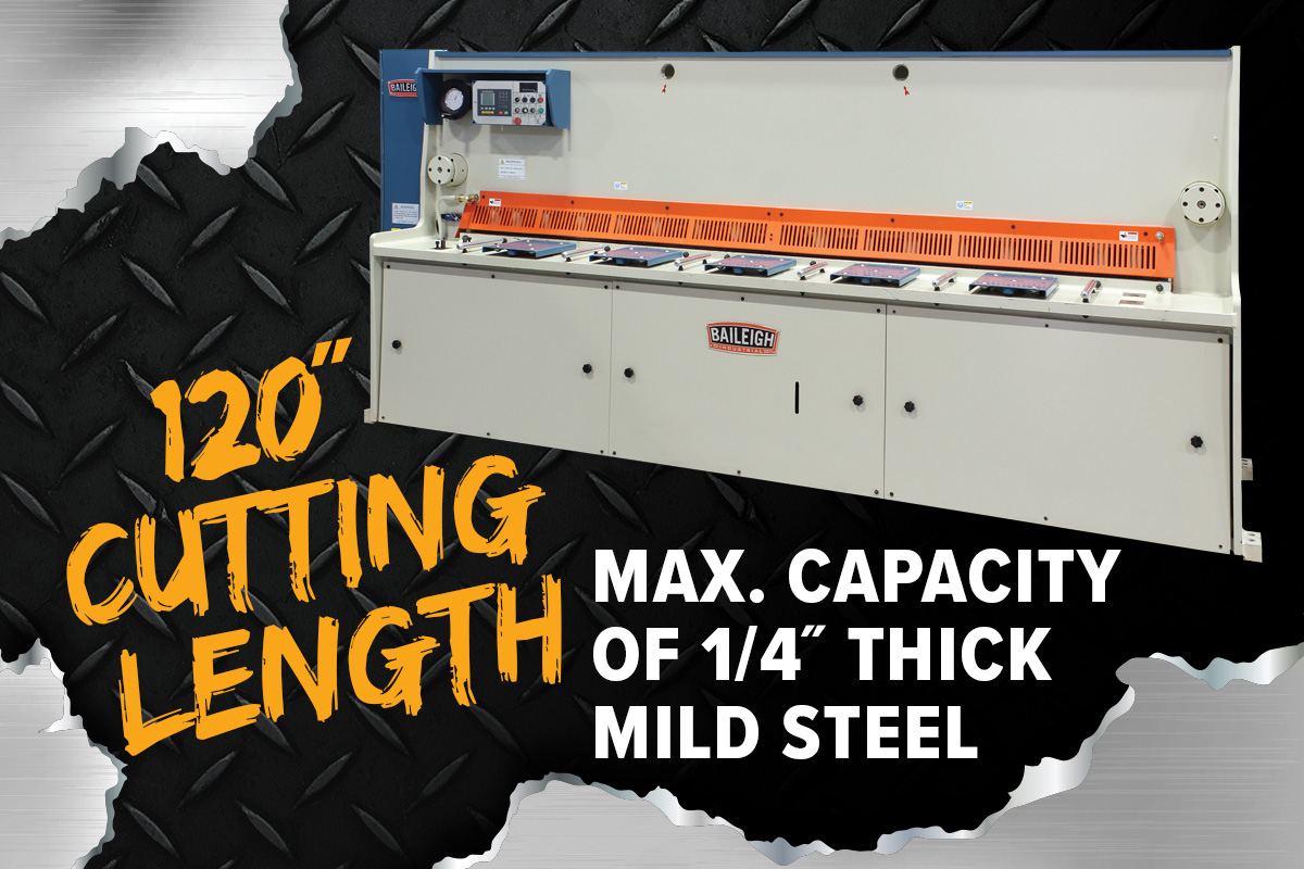 120-Inch Hydraulic Plate Shear (SH-120250-HD)