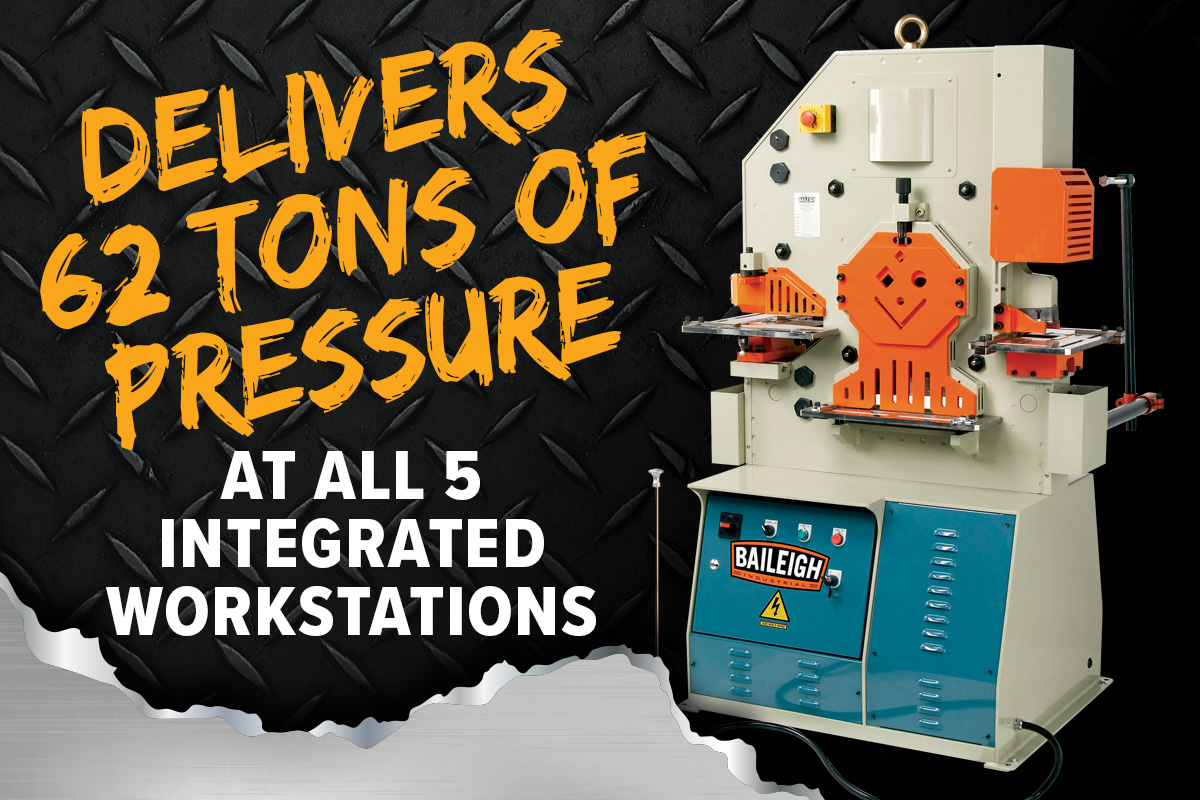 62-Ton 5-Station Ironworker, 5 HP, 220V 3Ph (SW-623)