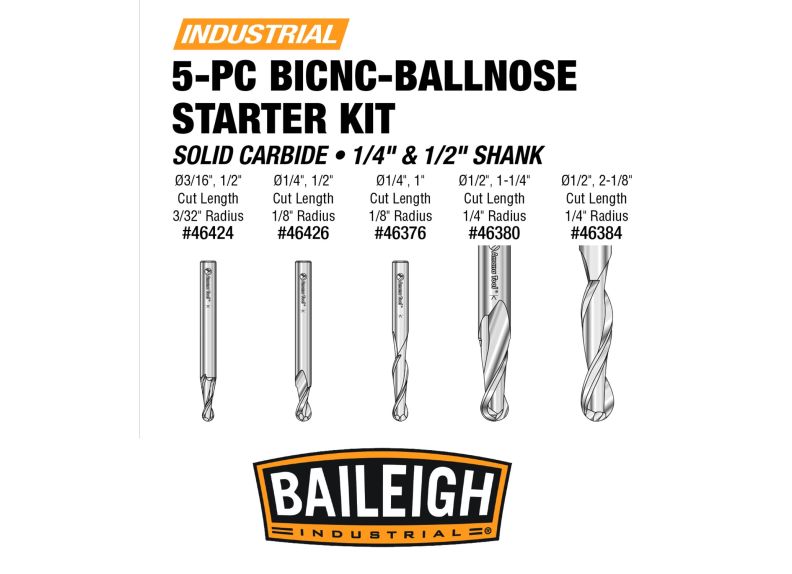 BICNC-BALL NOSE Starter Kit