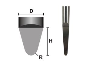 Half Conical Cutter - DWR-4100E150